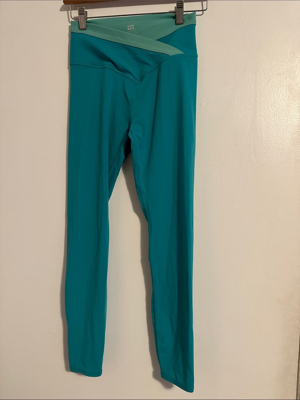 JoyLab Teal Cross-Waist Leggings